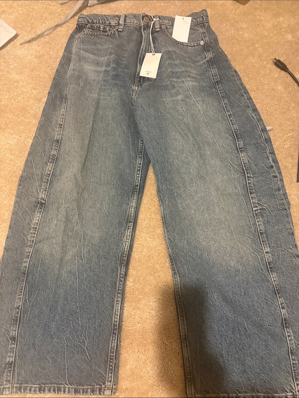 Good American Vintage Light Blue Wide-Leg Jeans